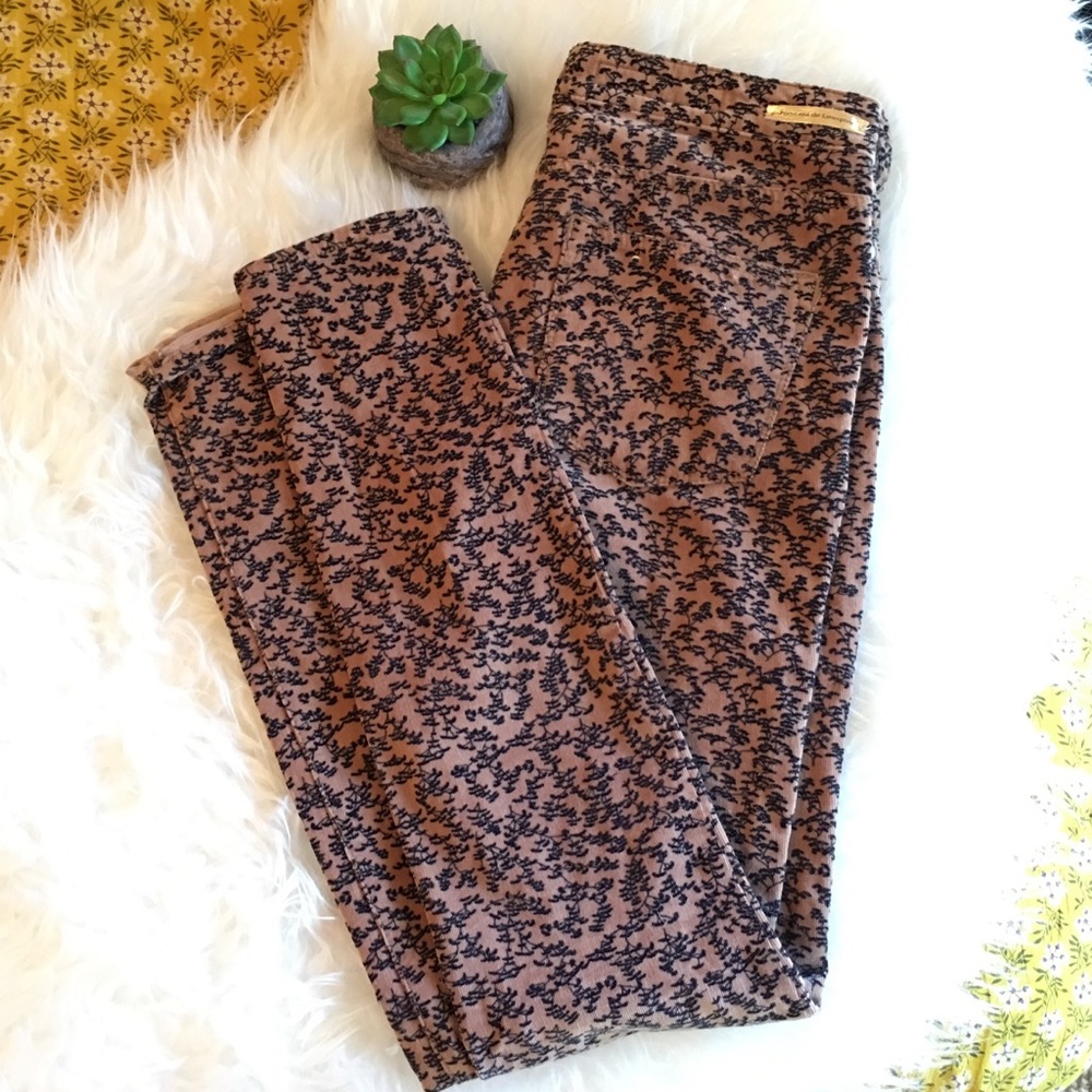 Anthropologie Printed Corduroys